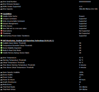 PRIVENTIVE M.2 NVMe 2280 M Key 1TB NULLED SERIALS/NO HWID